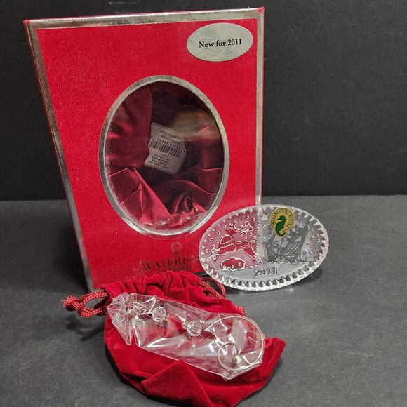 NIB Retired 2011 Waterford "Twas the Night" Crystal Ornament - Picture 2 of 4